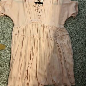 Pale Pink Short Sleeve Dress